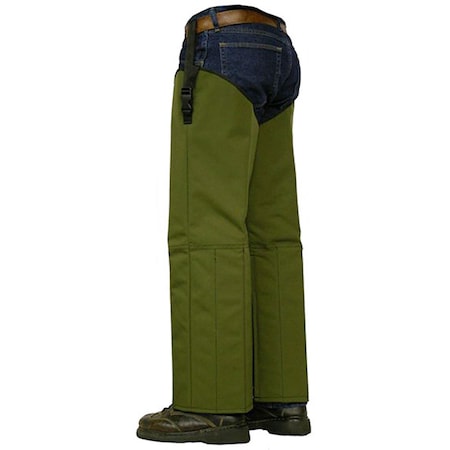 Crackshot Snake Chapz Olive Green-Nylon - Short Stky R-3941
